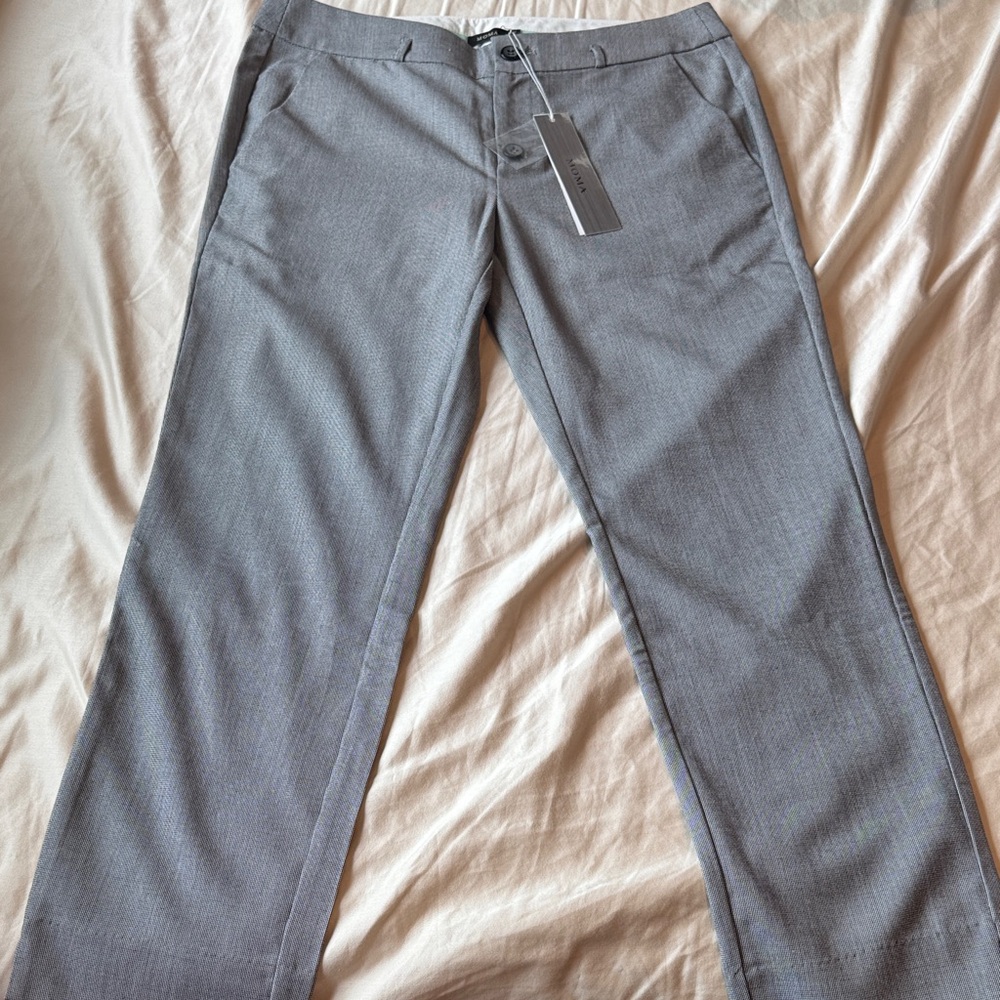 Moma Classic Gray Dress Pants for Women